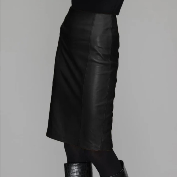 Danier leather Lorna pencil skirt size 12 - Picture 1 of 9